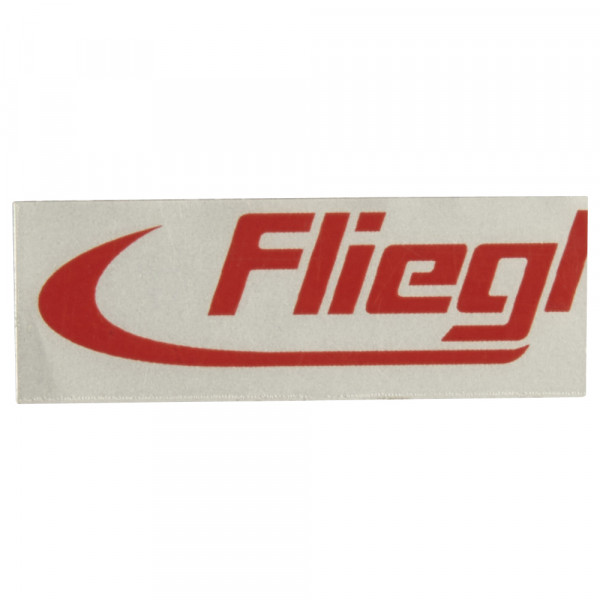 Aufkleber "Fliegl rot" - silbermatt