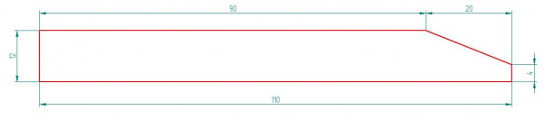 Schürfleiste per Meter