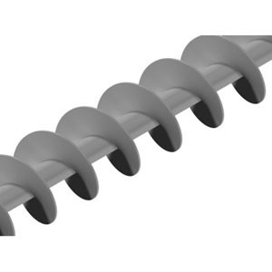 Schneckenwindung - rechtsdr. / Stahl / 3m