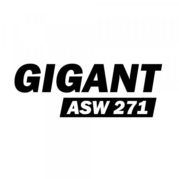 Aufkleber "GIGANT ASW 271" - schwarz