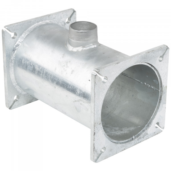 Flanschverlängerung mit seitlichem Abgang